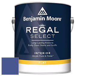 Benjamin Moore 547 Regal Select Waterborne Interior Flat Finish краска цвет NCS S 4050-R70B 