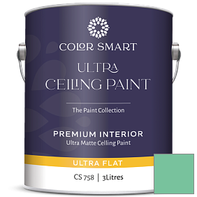 Краска COLOR SMART CS 758 ULTRA CEILING PAINT ультраматовая краска цвет 2038-40 Monmouth Green