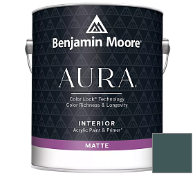 Краска Benjamin Moore Aura Interior Paint - Matte (522) цвет 2053-10 Mallard Green