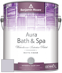 Benjamin Moore Aura 532 Bath & Spa Waterborne Interior Paint Matte Finish краска цвет 2117-60 Winter Gray