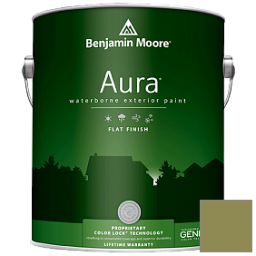 Краска Aura Waterborne Exterior Flat Finish (629) цвет 2145-20 Terrapin Green