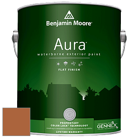 Benjamin Moore Aura 629 Waterborne Exterior Flat Finish краска цвет 2166-10 Gold Rush