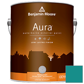 Краска Aura Waterborne Exterior Low Lustre Finish (634) цвет 734 Tropical Teal