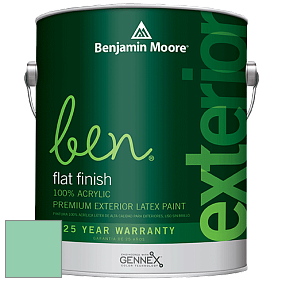 Benjamin Moore Ben 541 Waterborne Exterior Flat Finish краска цвет 578 Florida Keys