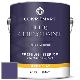 COLOR SMART CS 758 ULTRA CEILING PAINT ультраматовая краска цвет NCS S 5040-R60B 