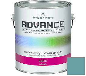 Краска Benjamin Moore 792. Advance Interior Paint-Satin эмаль цвет 2053-40 Blue Lake