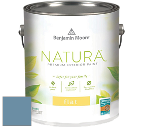 Benjamin Moore 512 Natura Interior Flat Finish матовая краска цвет 839 Old Blue Jeans
