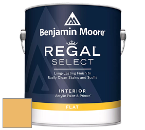 Benjamin Moore 547 Regal Select Waterborne Interior Flat Finish краска цвет 2155-40 Semolina