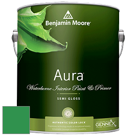 Benjamin Moore Aura 528 Waterborne Interior Semi-gloss Finish краска цвет NCS S 2070-G10Y 