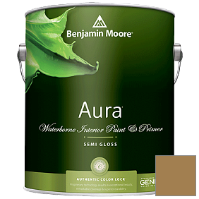 Краска Aura Waterborne Interior Semi-gloss Finish (528) цвет 224 Grecian Gold