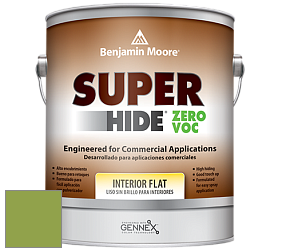 Benjamin Moore 355 Super Hide Zero Voc Interior Flat краска цвет NCS S 2060-G40Y 