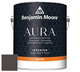 Benjamin Moore Aura 526 Waterborne Interior Satin Finish покрытие цвет 2130-10 Black Bean Soup