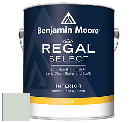 Benjamin Moore 547 Regal Select Waterborne Interior Flat Finish краска цвет 457 Icy Morn
