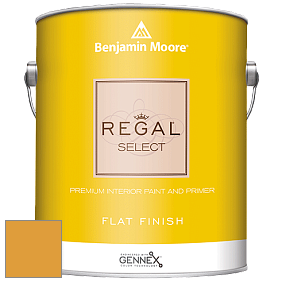 Benjamin Moore 547 Regal Select Waterborne Interior Flat Finish краска цвет 2155-30 Yellow Marigold