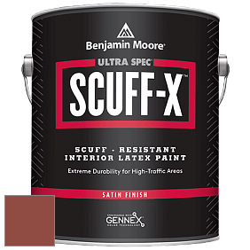 Benjamin Moore 486 Ultra Spec SCUFF-X Interior Satin Finish краска цвет 2090-10 Grand Canyon Red