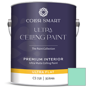 Краска COLOR SMART CS 758 ULTRA CEILING PAINT ультраматовая краска цвет 2039-50 Mermaid Green