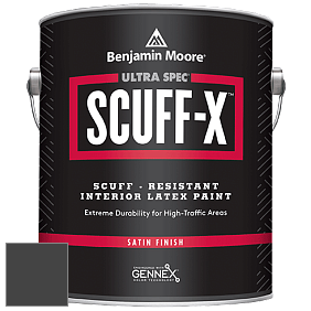 Benjamin Moore 486 Ultra Spec SCUFF-X Interior Satin Finish краска цвет 2133-10 Onyx