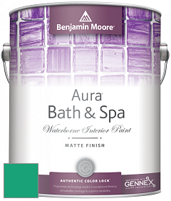 Benjamin Moore Aura 532 Bath & Spa Waterborne Interior Paint Matte Finish краска цвет 2044-30 St. Patrick