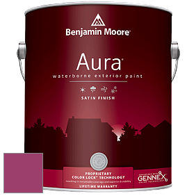 Benjamin Moore Aura 631 Waterborne Exterior Satin Finish краска цвет 2077-20 Gypsy Pink