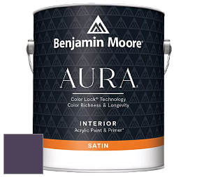 Benjamin Moore Aura 526 Waterborne Interior Satin Finish покрытие цвет 2071-10 Exotic Purple