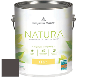 Benjamin Moore 512 Natura Interior Flat Finish матовая краска цвет 2130-10 Black Bean Soup