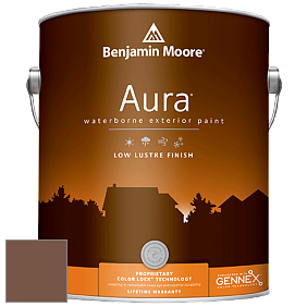 Benjamin Moore Aura 634 Waterborne Exterior Low Lustre Finish краска цвет 2096-20 Chocolate Truffle
