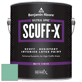 Benjamin Moore 484 Ultra Spec SCUFF-X Interior Matte Finish краска цвет NCS S 2030-B90G 
