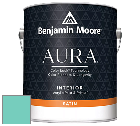 Benjamin Moore Aura 526 Waterborne Interior Satin Finish покрытие цвет NCS S 1040-B70G 