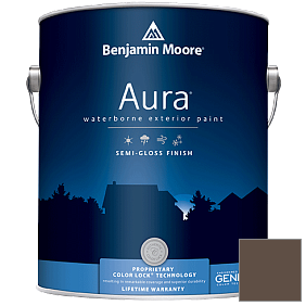 Краска Aura Waterborne Exterior Semi-Gloss Finish (632) цвет 2108-10 Ferret Brown