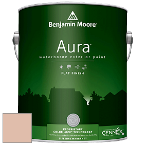 Benjamin Moore Aura 629 Waterborne Exterior Flat Finish краска цвет 1205 Apricot Beige