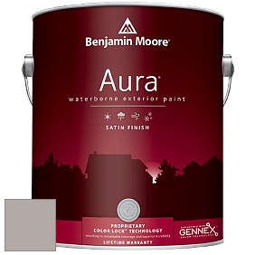 Benjamin Moore Aura 631 Waterborne Exterior Satin Finish краска цвет 2109-50 Elephant Gray