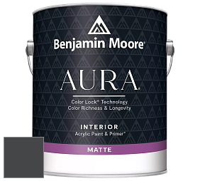 Benjamin Moore Aura 522 Interior Paint - Matte краска цвет 2126-10 Black Tar
