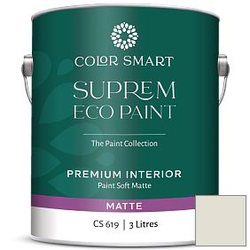Краска COLOR SMART CS 619 SUPREM ECO PAINT матовая краска цвет OC-30 Gray Mist