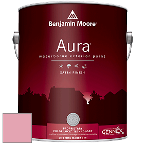 Benjamin Moore Aura 631 Waterborne Exterior Satin Finish краска цвет 2007-50 Supple Pink