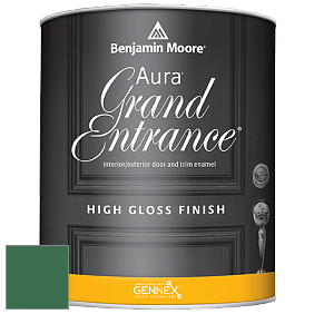 Benjamin Moore Aura 148 Grand Entrance High Gloss эмаль цвет 2040-20 Green Meadows