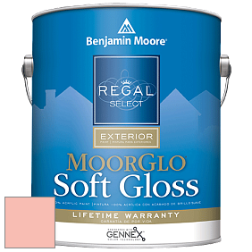 Benjamin Moore W096 Regal Select Exterior Paint-Moor GloSoft Gloss Finish краска цвет 2013-50 Salmon Peach