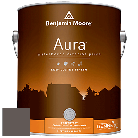 Benjamin Moore Aura 634 Waterborne Exterior Low Lustre Finish краска цвет 2112-30 Stone Brown
