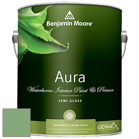 Benjamin Moore Aura 528 Waterborne Interior Semi-gloss Finish краска цвет 565 Aurora Borealis