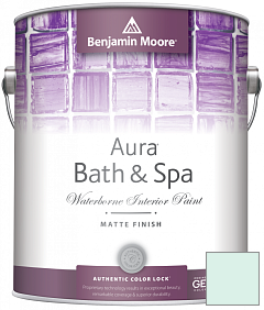 Краска Benjamin Moore Aura Bath & Spa Interior Paint Matte Finish (532) цвет 2047-70 Baby Green