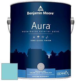 Benjamin Moore Aura 632 Waterborne Exterior Semi-Gloss Finish краска цвет 2056-50 Baby Boy Blue