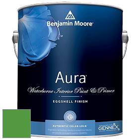Benjamin Moore Aura 524 Waterborne Interior Eggshell Finish краска цвет 2033-20 Peppermint Leaf