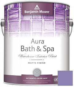 Краска Benjamin Moore Aura Bath & Spa Interior Paint Matte Finish (532) цвет 1398 Charmed Violet