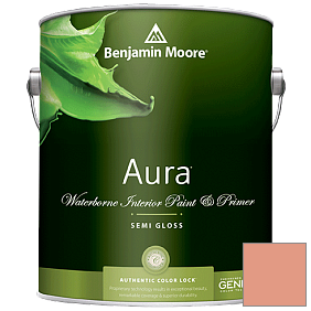 Краска Aura Waterborne Interior Semi-gloss Finish (528) цвет 026 Coral Glow
