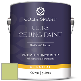 COLOR SMART CS 758 ULTRA CEILING PAINT ультраматовая краска цвет NCS S 1040-G50Y 