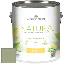 Benjamin Moore 512 Natura Interior Flat Finish матовая краска цвет NCS S 3020-G40Y 