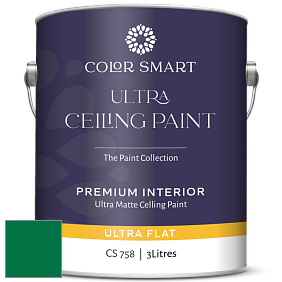 COLOR SMART CS 758 ULTRA CEILING PAINT ультраматовая краска цвет RAL 6029 