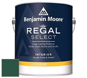 Benjamin Moore 547 Regal Select Waterborne Interior Flat Finish краска цвет RAL 6028 