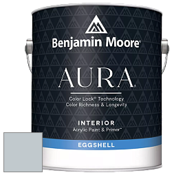 Benjamin Moore Aura 524 Waterborne Interior Eggshell Finish краска цвет 1626 Gentle Gray