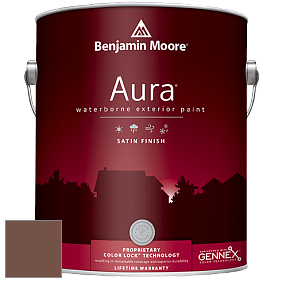 Benjamin Moore Aura 631 Waterborne Exterior Satin Finish краска цвет 2095-20 Antler Brown