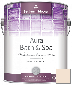 Краска Benjamin Moore Aura Bath & Spa Interior Paint Matte Finish (532) цвет 907 Evening White
